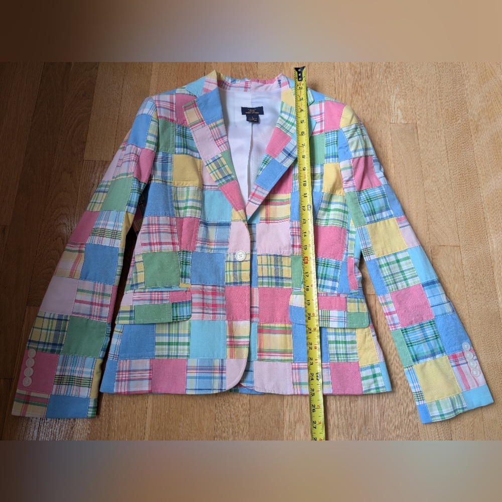 Brooks Brothers Pastel Madras Blazer Size 6